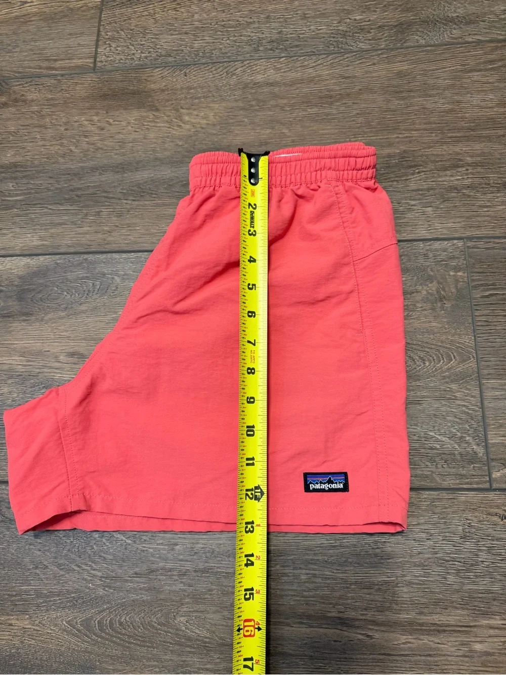 Patagonia Coral Pink Elastic-Waist Women’s Athletic Shorts